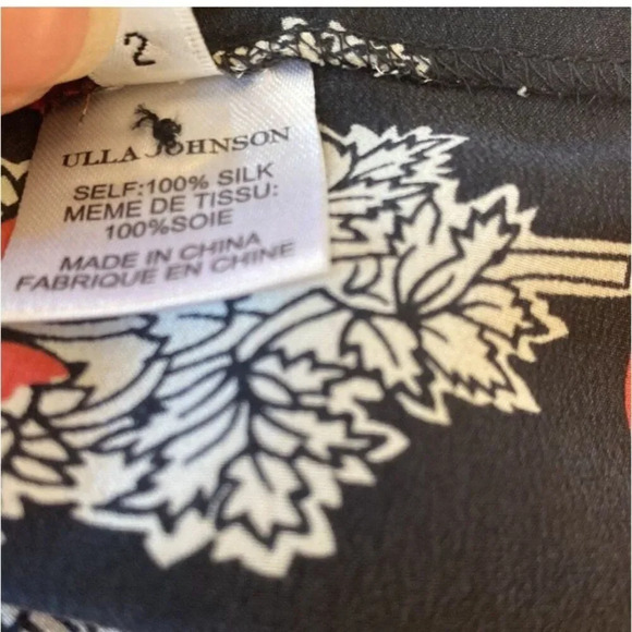 Ulla Johnson Silk Bea Blouse Batik Print XS - Picture 9 of 12